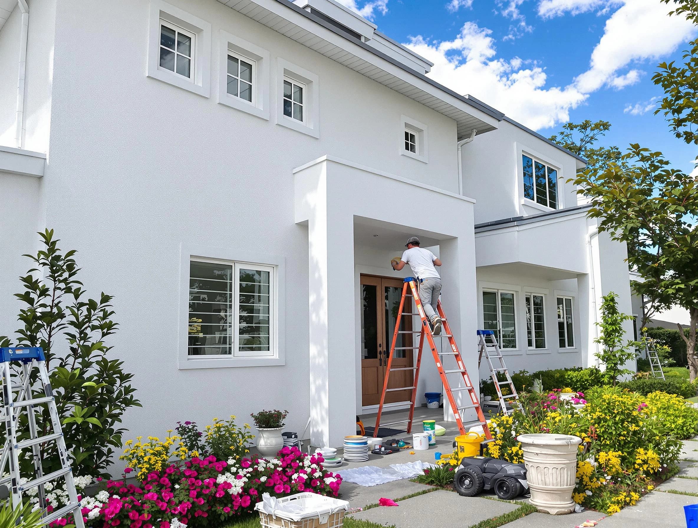 Gilbert House Painters team delivering a fresh exterior coat in Gilbert, AZ