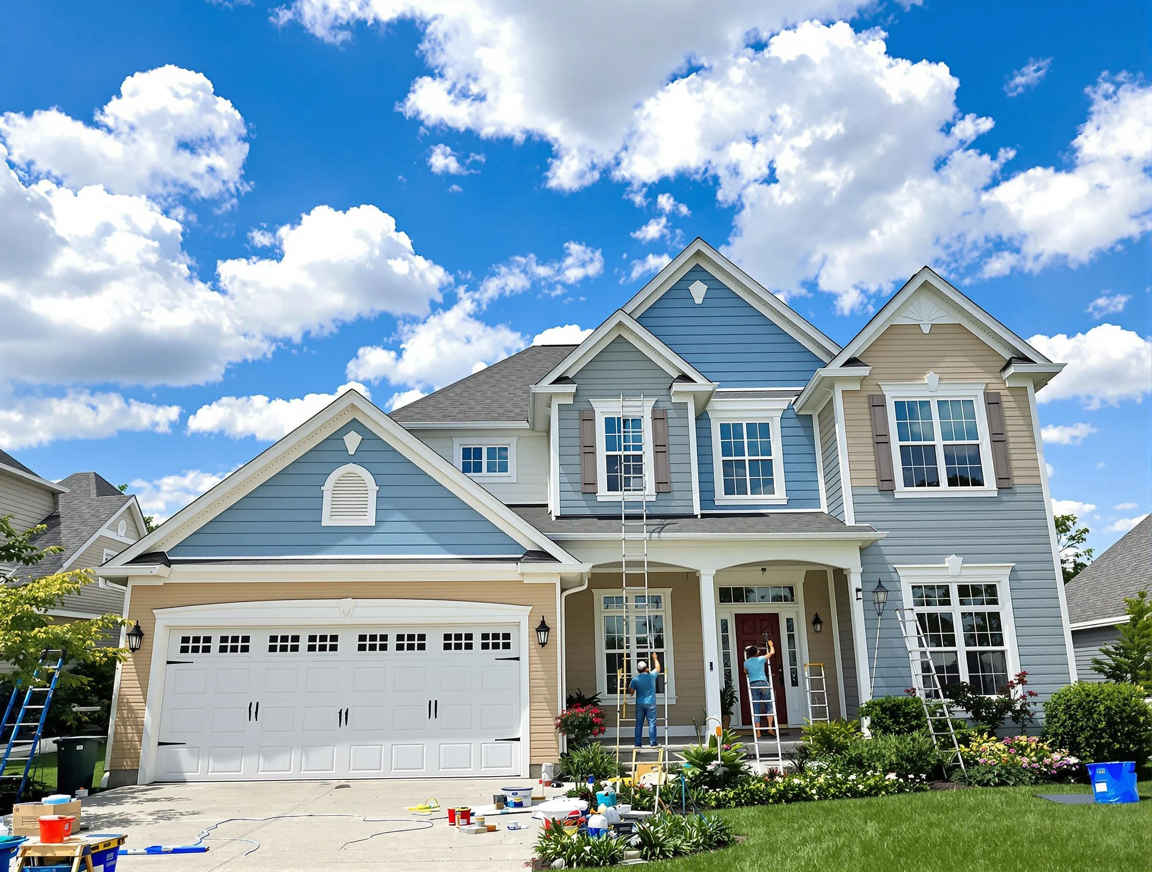 Professional house painting by Gilbert House Painters experts in Gilbert, AZ